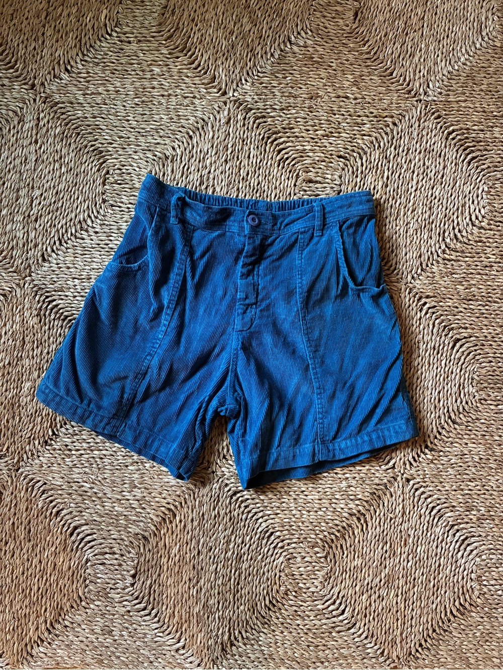 Jungmaven blue Cabuya cord shorts